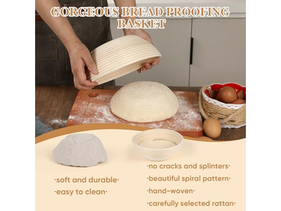 Banetón Ovalado Grande de Harina de Arroz Banetones Improvisados para Venta Baguette Enhornado