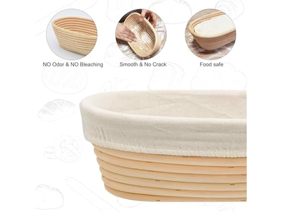 Juego de Cestas de Fermentación para Panaderos Caseros Pan de Masa Madre Venta al Por Mayor