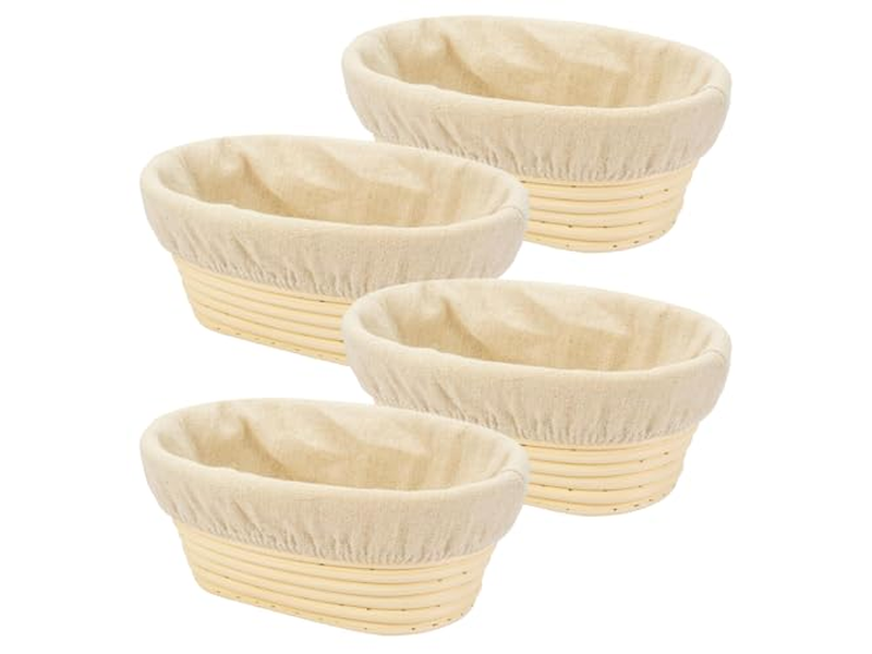 Olla de Fermentación de Pan de Ratán Cesta de Fermentación Banetón de Caña