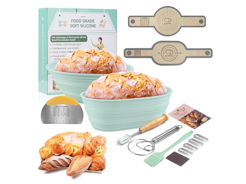 Cesta de Fermentación de Pan Banetón de Anillo Varios Diseños Kit Eco de 15 Pulgadas