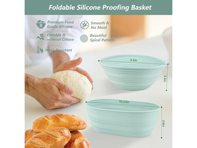 Cesta de Fermentación de Pan Banetón de Anillo Varios Diseños Kit Eco de 15 Pulgadas