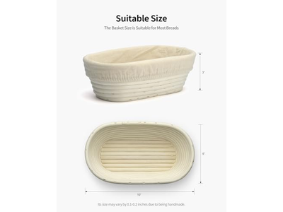 Banetón de Silicona y Cuchilla Antiadherente 500g Oval Lee Valley Mejor Pan con Elevador
