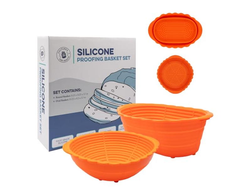 Cesta de Horneado de Pan de Silicona Cestas de Regalo de Masa Madre con Artículos de Muffins y Galletas