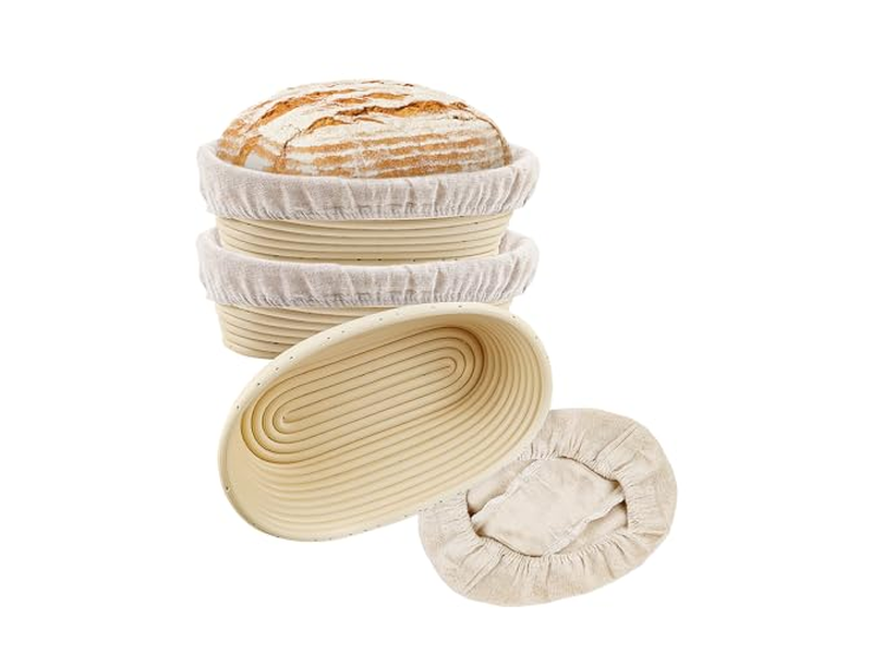 Cesta de Pre-Fermentación de Pan de Silicona Juego de Cestas Grandes Redondas Benetton